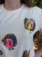 Load image into Gallery viewer, Thanksgiving Turkey Sequin Top