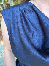 Load image into Gallery viewer, Satin Draped Neck Mini Dress