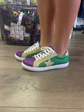 Load image into Gallery viewer, Mardi Gras Kids Glitter Tennis Shoe