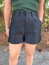 Load image into Gallery viewer, High Waist Jacquard Pleated Shorts