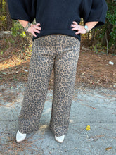 Load image into Gallery viewer, Chocolate Leopard Straight Leg Pant