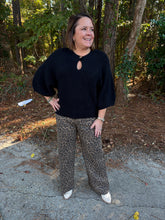 Load image into Gallery viewer, Chocolate Leopard Straight Leg Pant