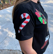 Load image into Gallery viewer, Festive Christmas Essentials Sequin Top