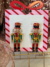 Load image into Gallery viewer, Nutcracker Soldier Post Earrings