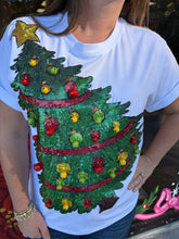 Load image into Gallery viewer, Jingle Bells Christmas Tree Sequin Top