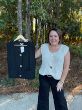 Load image into Gallery viewer, Sleeveless Crochet Sweater Vest