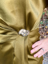 Load image into Gallery viewer, Gathered Metal Trim Short Sleeve Top