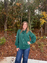 Load image into Gallery viewer, Collared Neck Pearl Button Blouse w/removable tie