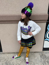 Load image into Gallery viewer, Mardi Gras Sequin Skort Kids