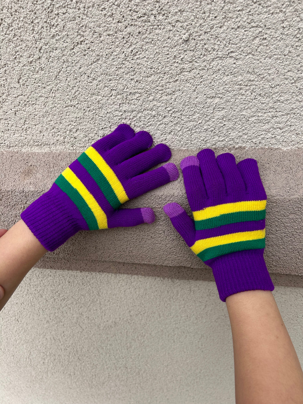 Youth Mardi Gras Rugby Gloves