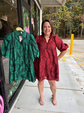 Load image into Gallery viewer, Ruffled Neck with Volume Sleeve Dress