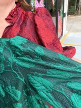 Load image into Gallery viewer, Ruffled Neck with Volume Sleeve Dress