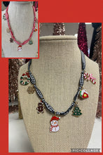 Load image into Gallery viewer, Christmas theme Scarf Charm necklace
