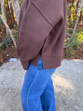 Load image into Gallery viewer, WIDE NECK BAND DROP SHOULDER SWEATER