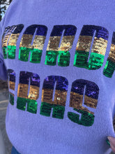 Load image into Gallery viewer, Mardi Gras Sequin Knit Sweater Top