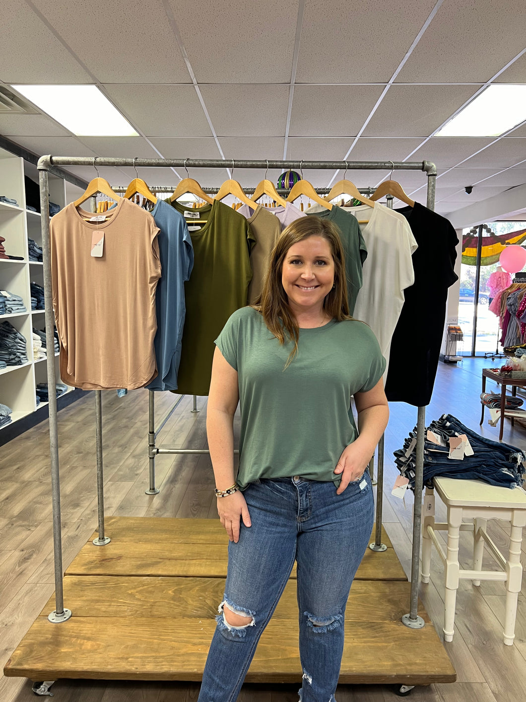 DZ24A898 Dolman Sleeve top