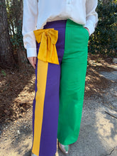 Load image into Gallery viewer, Mardi Gras Symphony Side Bow Pants