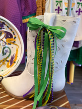 Load image into Gallery viewer, Mardi Gras Boot Bows