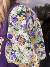 Load image into Gallery viewer, Mardi Gras Patch Bubble Sleeve Top