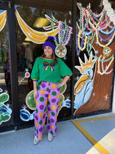 Load image into Gallery viewer, Mardi Gras Polka Dot Trouser Pants
