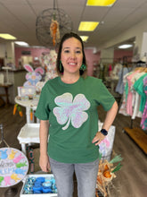 Load image into Gallery viewer, Clover St. Patrick Sequin T Shirt