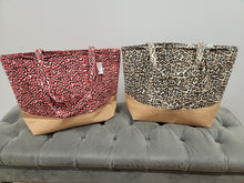 Load image into Gallery viewer, Leopard Print Zipper Closure Beach Bag