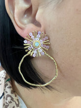 Load image into Gallery viewer, Taylor Shaye Sequin Sunburst Hoops