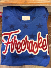 Load image into Gallery viewer, Red Glitter Firecracker Tee with Stars