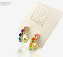 Load image into Gallery viewer, BB Lila Summertime Hoops