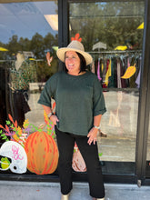 Load image into Gallery viewer, SY2722 Short Sleeve Light Weight Swater Top w/ Pocket