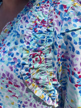 Load image into Gallery viewer, WA0881 Abstract Print Split Neck Top