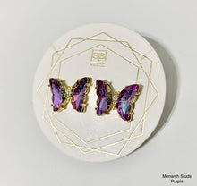 Load image into Gallery viewer, BB Lila Monarch Studs