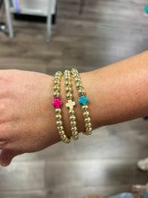 Load image into Gallery viewer, Jennifer Thames Cross Beaded Bracelet