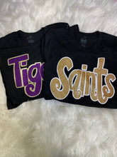 Load image into Gallery viewer, Glitter Sports Team Name Tee