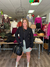 Load image into Gallery viewer, J21144 Blazer with Gold Button Detail