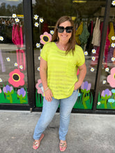 Load image into Gallery viewer, SY3946 DROP SHOULDER SHEER SWEATER TOP