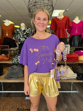 Load image into Gallery viewer, Gold Smocking Waist Shorts