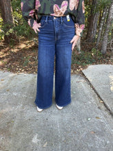Load image into Gallery viewer, Judy Blue High Waist Tummy Control Lux Retro Wide DK Cosmic Indigo