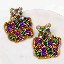 Load image into Gallery viewer, Mardi Gras Earrings