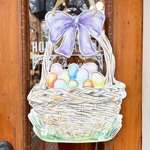 Home Malone Easter Egg Basket Door Hanger