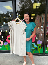 Load image into Gallery viewer, K6887 French Terry round neck dress