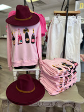 Load image into Gallery viewer, T230102 Pink Champs beaded sweatshirt