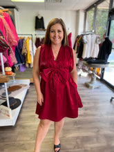 Load image into Gallery viewer, D19500 Satin Bow Dress