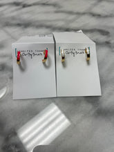 Load image into Gallery viewer, Jennifer Thames Enamel Hoops