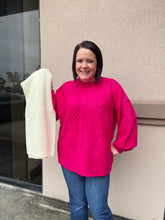 Load image into Gallery viewer, VT70286 E Cable knit Sweater top