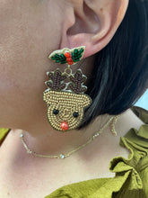 Load image into Gallery viewer, Beaded Christmas Earrings