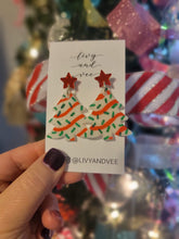 Load image into Gallery viewer, Livy and Vee Christmas Tree Cake Earrings