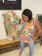 Load image into Gallery viewer, P12192 Tropical Print Sleeveless Top