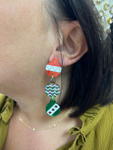 Load image into Gallery viewer, Acrylic Christmas Dangle Earrings