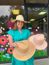 Load image into Gallery viewer, Jazz Rhinestone Straw Hat